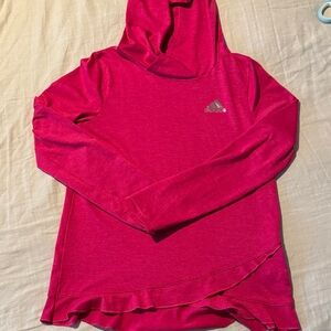 Adidas Pink Pullover with Silver Logo